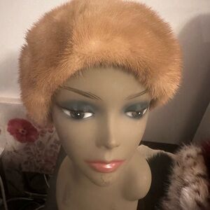 Vintage America Tan Fur Hat